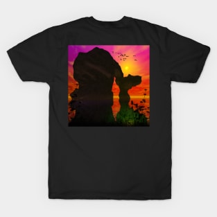 Sunset over the ocean T-Shirt